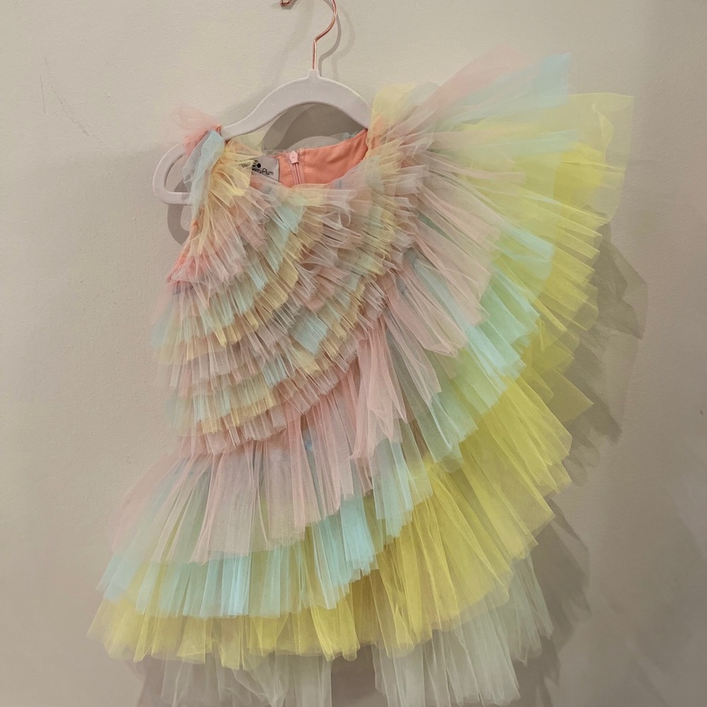 Raspberry Plum Pastel Swan Dress 3-4Y